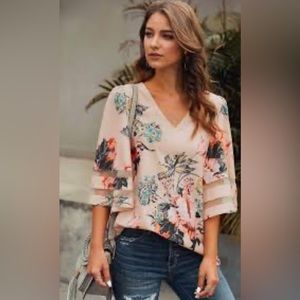 Magnolia Flare Sleeve Top